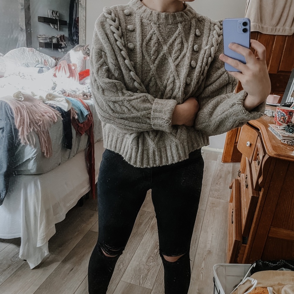 Chunky knit sweater
